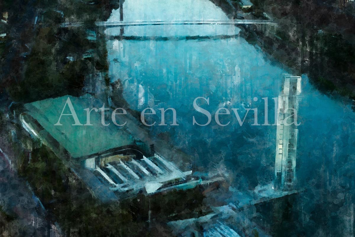 Detalle cuadro moderno de Sevilla, Arte en Sevilla, Decoracion cuadros modernos Sevilla