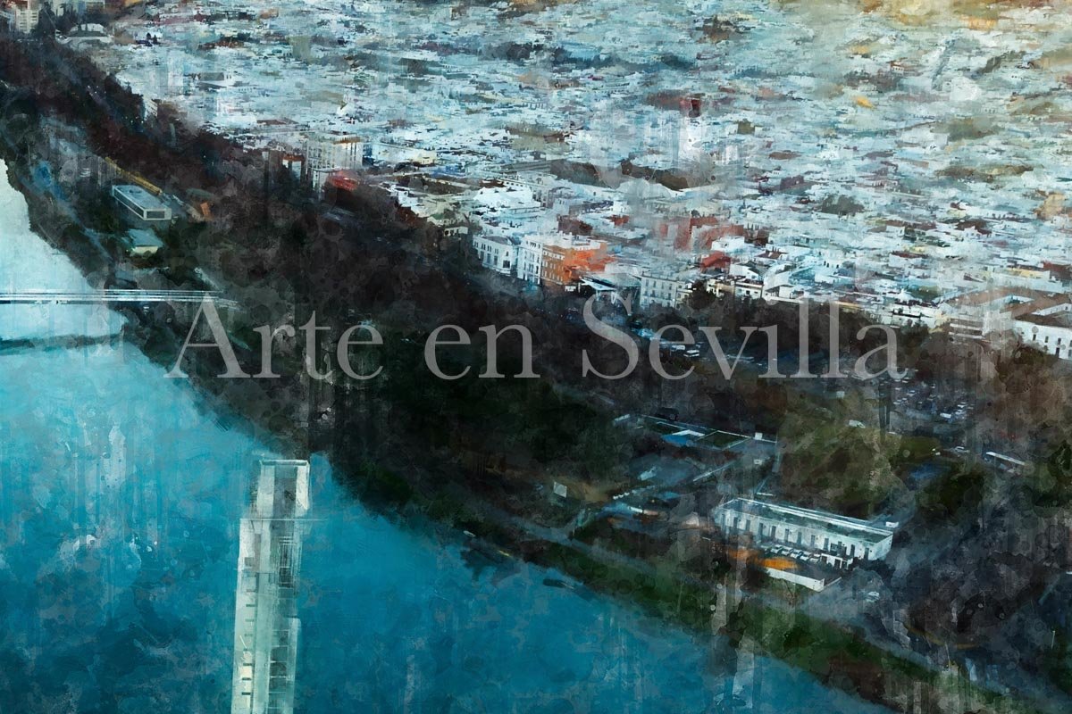 Detalle cuadro moderno de Sevilla, Arte en Sevilla, Decoracion cuadros modernos Sevilla