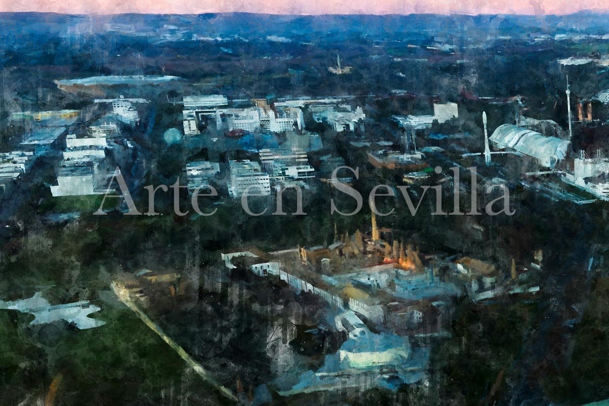 Cuadro Atardece en la Expo de Sevilla - Imagen 5