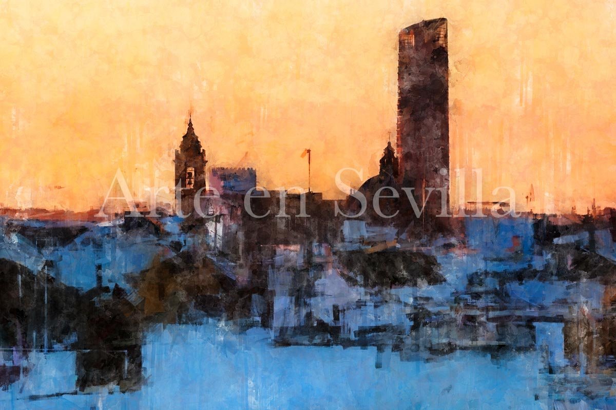 Cuadro Atardecer de azoteas en Sevilla - Imagen 8