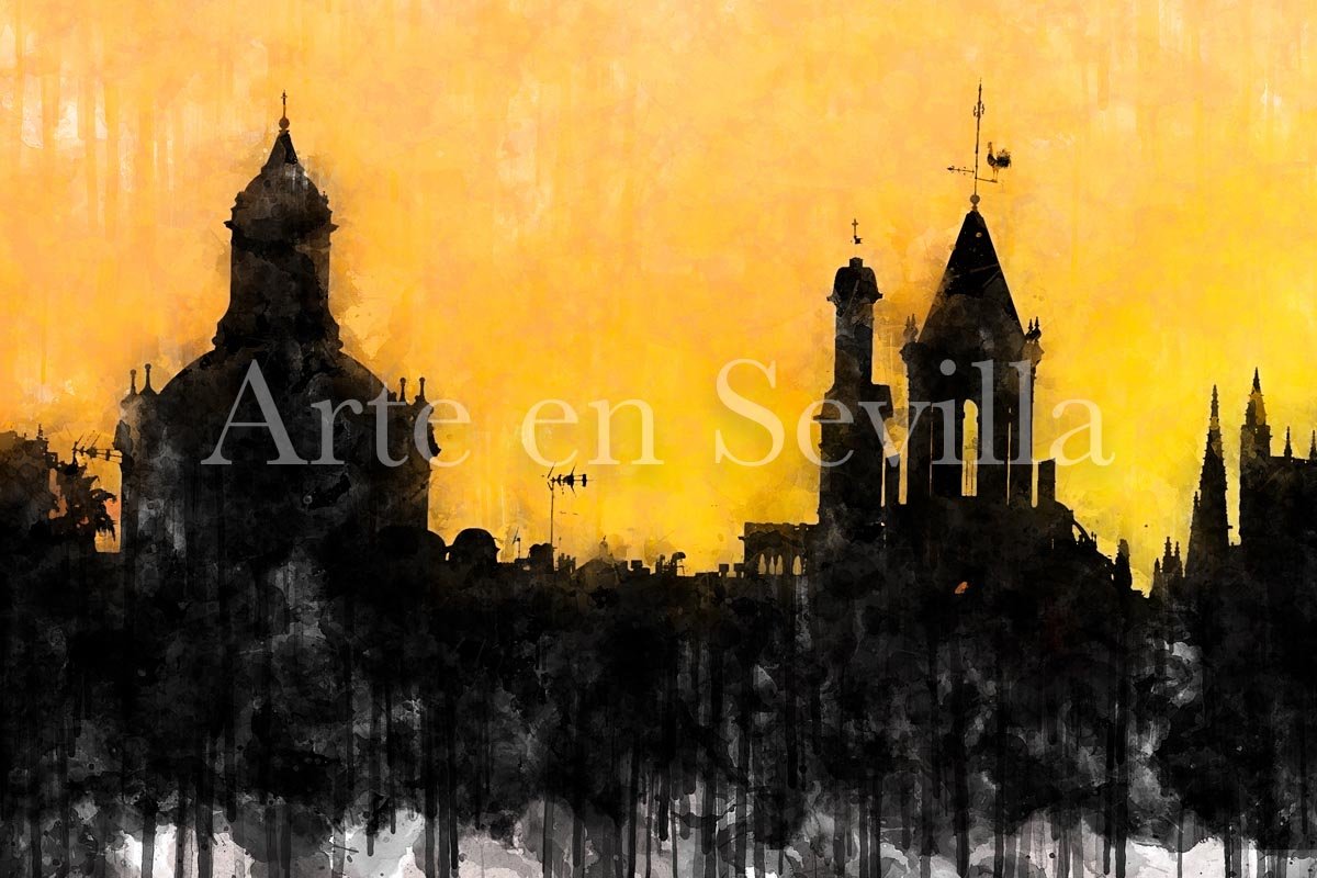 Cuadro Atardecer Dorado en Sevilla - Imagen 7