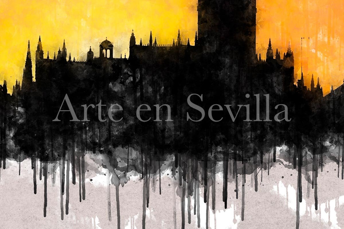 Cuadro Atardecer Dorado en Sevilla - Imagen 6