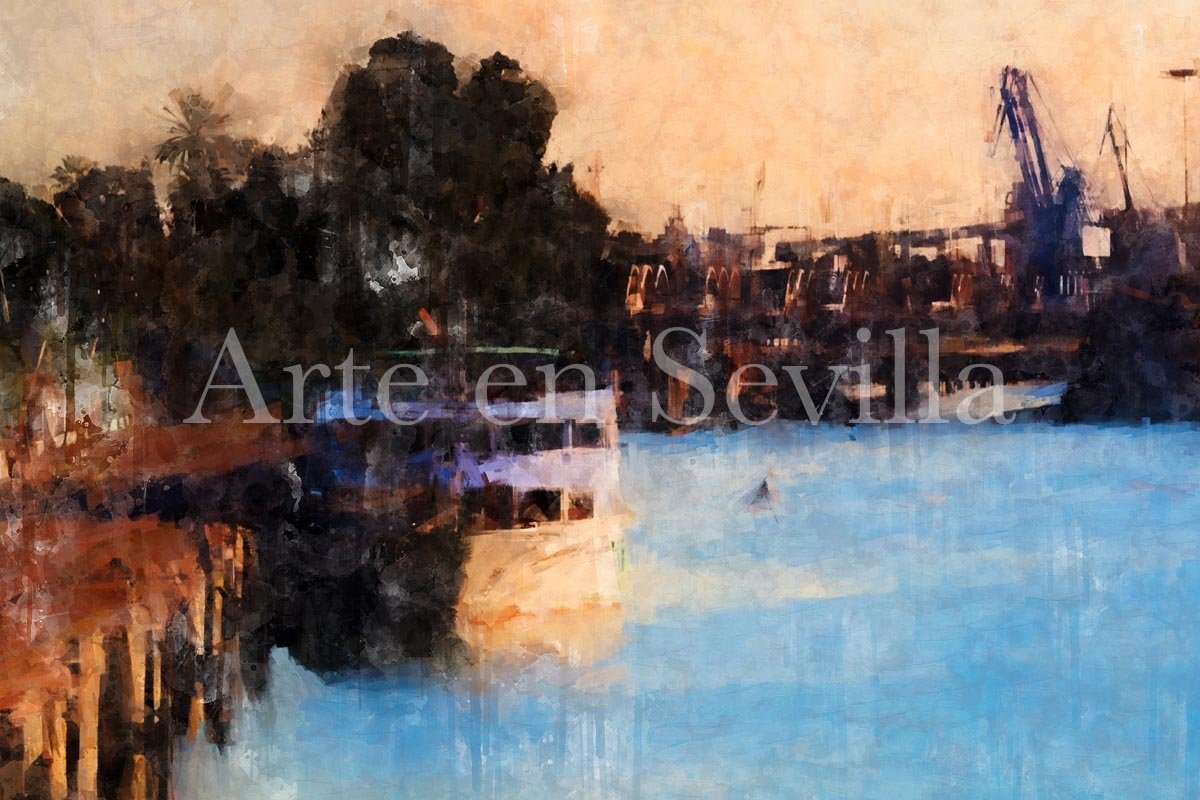 Cuadro Puente de las Delicias y V Centenario de Sevilla - Imagen 6