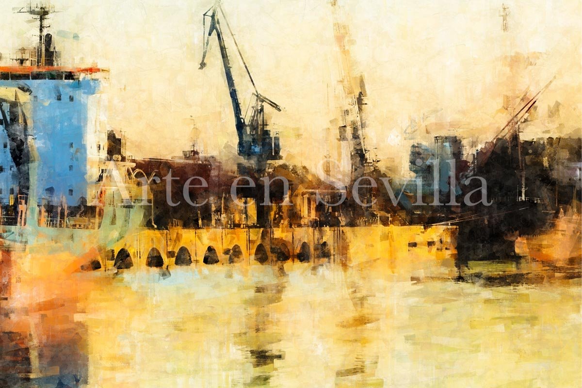Cuadro Puerto de Sevilla - Imagen 9