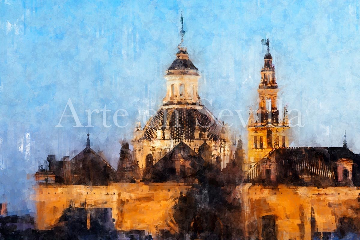 Cuadro Salvador y Giralda ... de Sevilla - Imagen 8