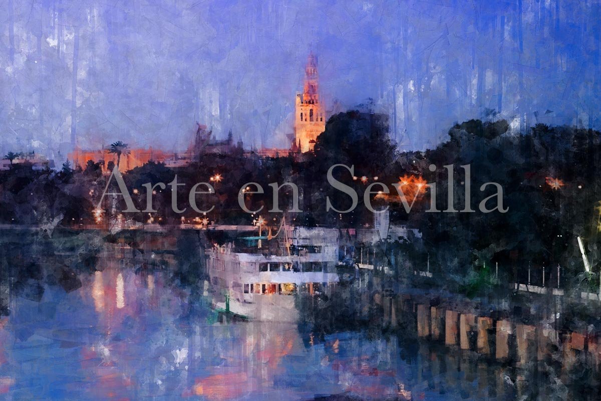 Cuadro Sevilla Nocturna - Imagen 5