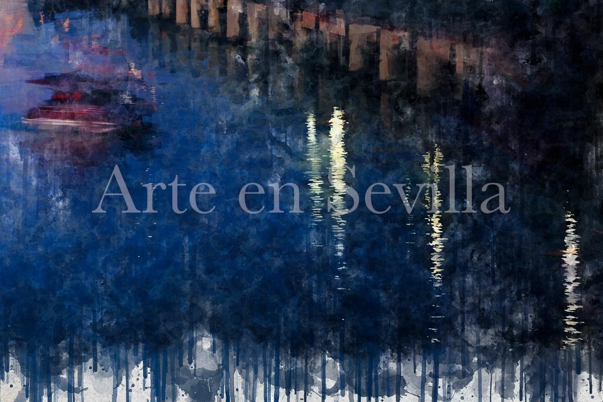 Cuadro Sevilla Nocturna - Imagen 4