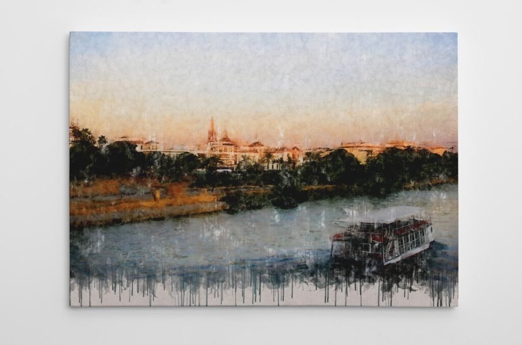 Cuadro Sevilla y su río