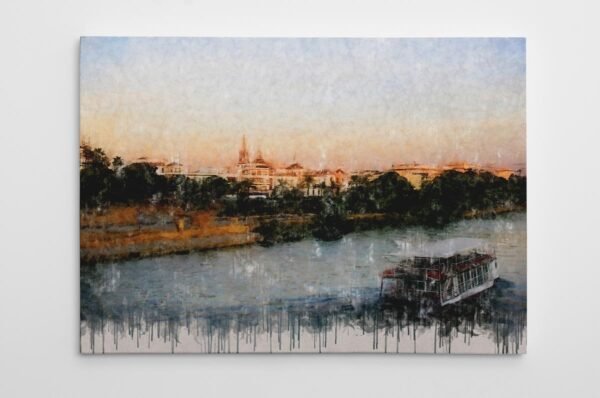Cuadro Sevilla y su río
