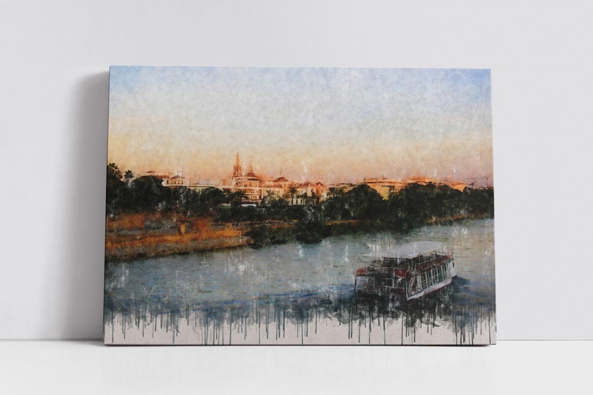 Cuadro Sevilla y su río - Imagen 10